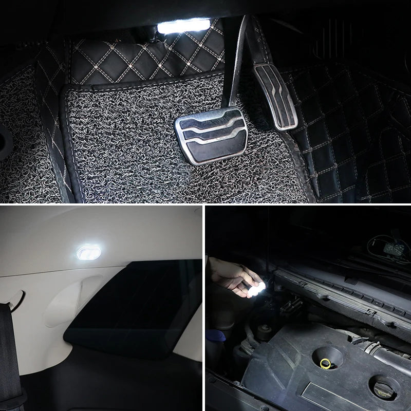 BLALION Car LED Touch Lights Wireless Interior Light Magnetic Auto Door Light Roof Ceiling Lamp Reading Lamp USB Rechargeable 5V