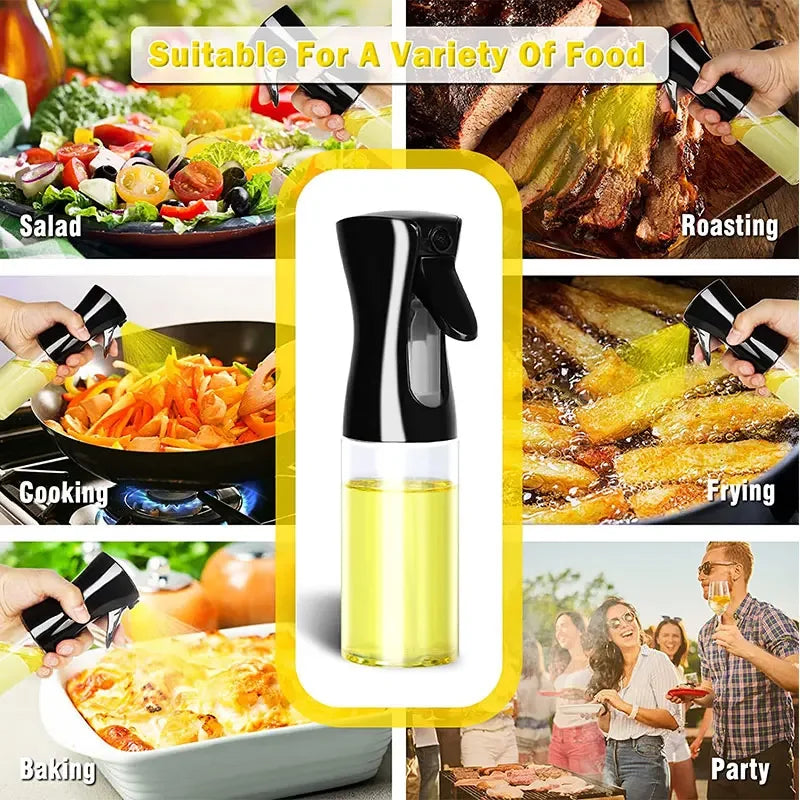 200/300ml Oil Spray Bottle BBQ Cooking Olive Oil Sprayer Kitchen Baking Oil Spray Empty Bottle Vinegar Bottle Oil Dispenser