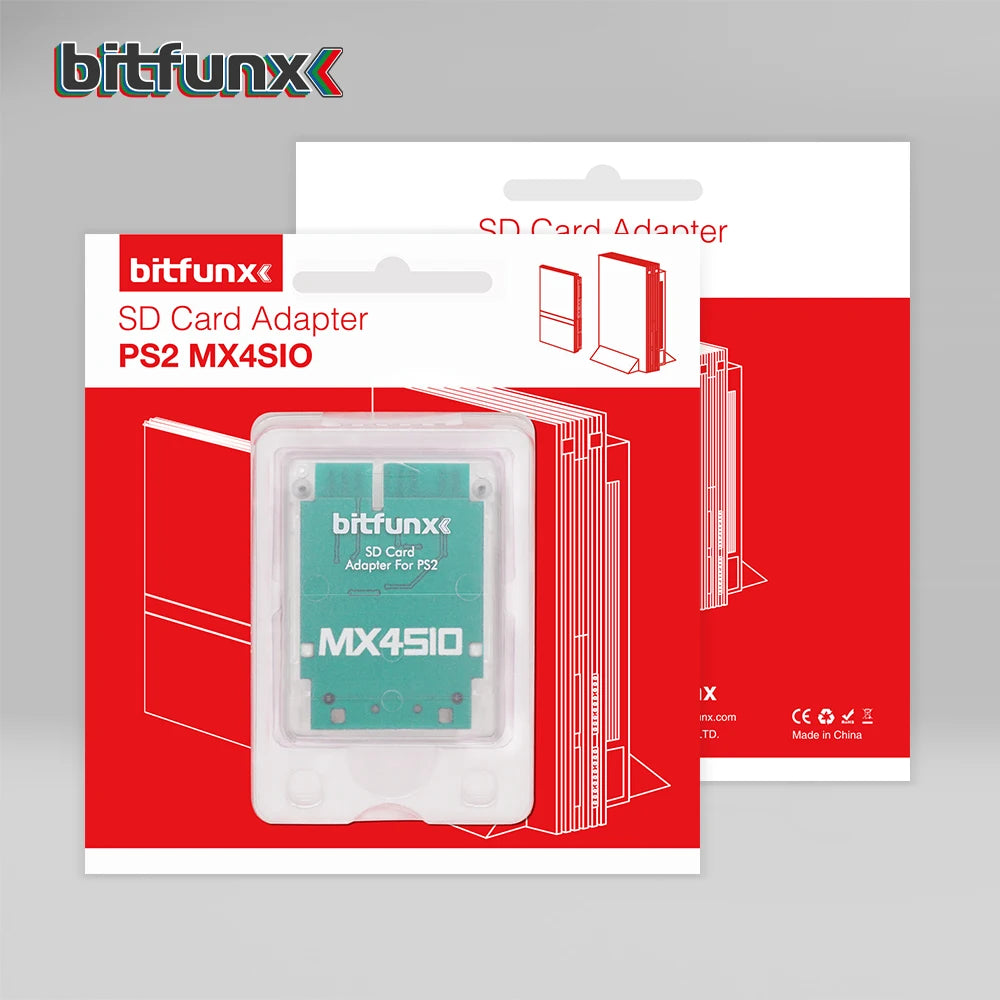 Bitfunx MX4SIO SIO2SD SD Card Adapter for PS2 SONY Playstation 2 Consoles